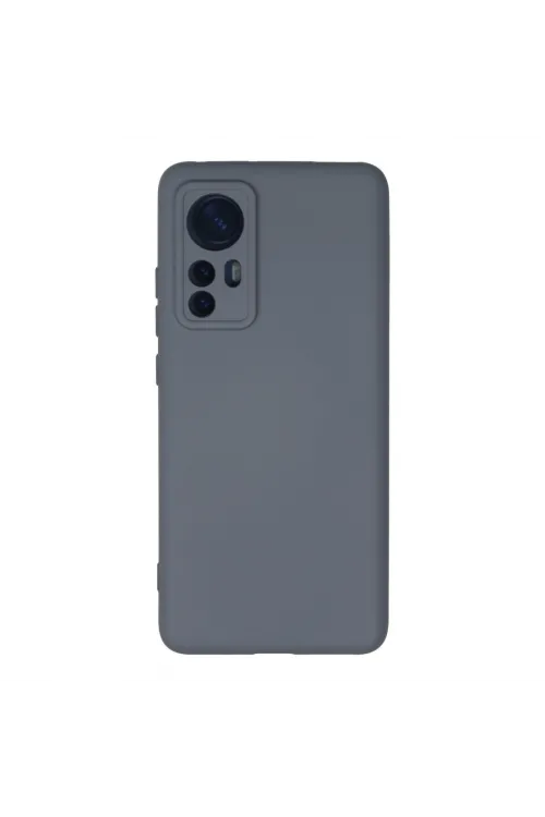 Xiaomi Mi 12 Kılıf Nano İçi Kadife Silikon - Gri