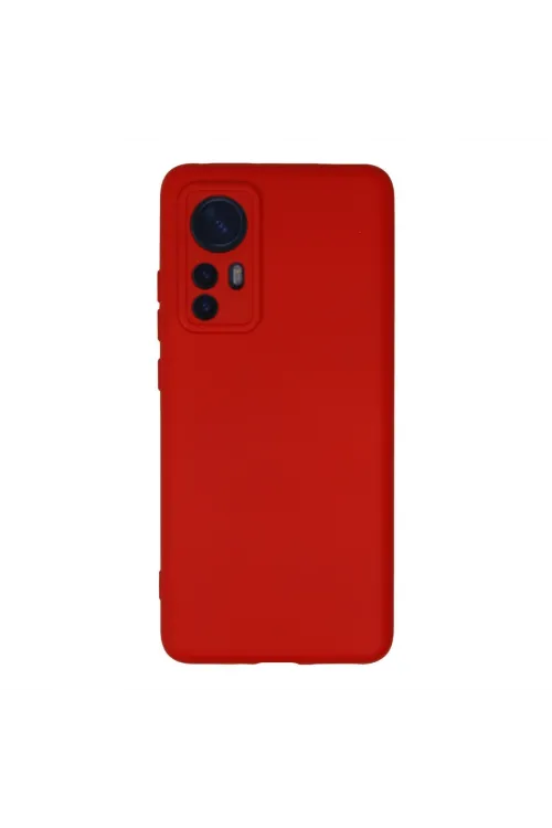 Xiaomi Mi 12 Kılıf Nano İçi Kadife Silikon - Kırmızı