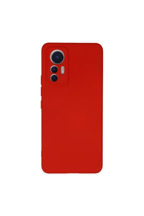Xiaomi Mi 12 Lite Kılıf Nano İçi Kadife Silikon - Kırmızı