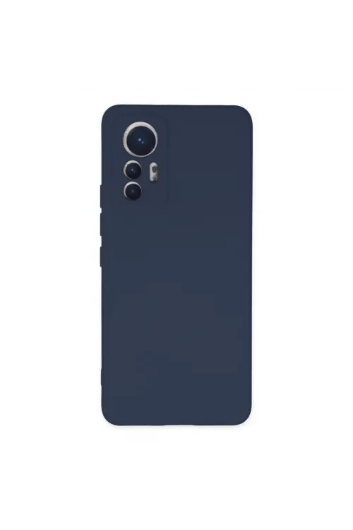 Xiaomi Mi 12 Lite Kılıf Nano İçi Kadife Silikon - Lacivert