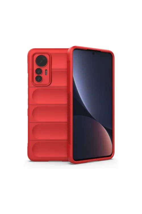 Xiaomi Mi 12 Lite Kılıf Optimum Silikon - Kırmızı