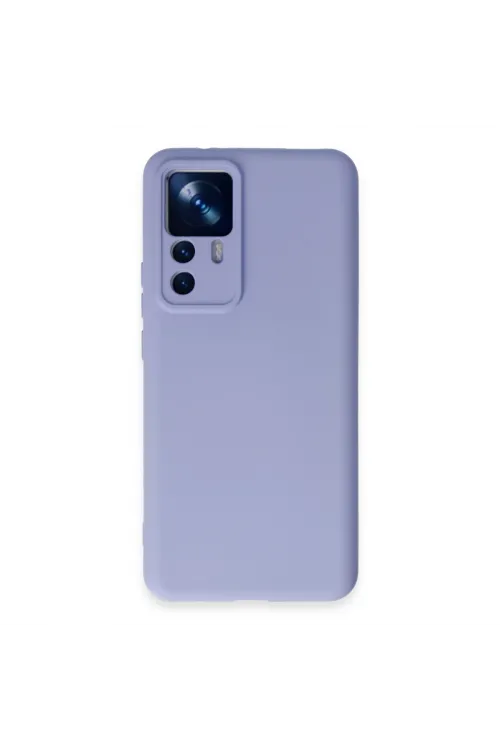 Xiaomi Mi 12t Pro Kılıf Nano İçi Kadife Silikon - Lila