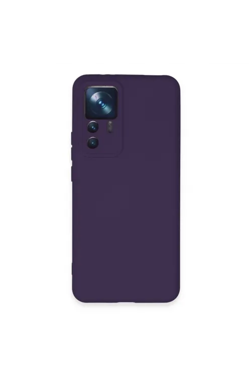 Xiaomi Mi 12t Pro Kılıf Nano İçi Kadife Silikon - Mor