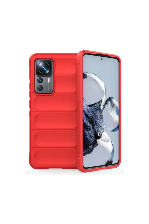 Xiaomi Mi 12t Pro Kılıf Optimum Silikon - Kırmızı