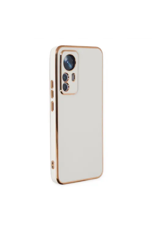 Xiaomi Mi 12t Pro Kılıf Volet Silikon - Beyaz
