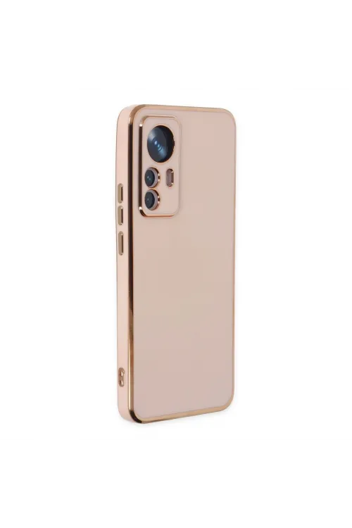 Xiaomi Mi 12t Pro Kılıf Volet Silikon - Pembe