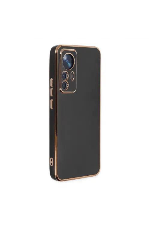 Xiaomi Mi 12t Pro Kılıf Volet Silikon - Siyah