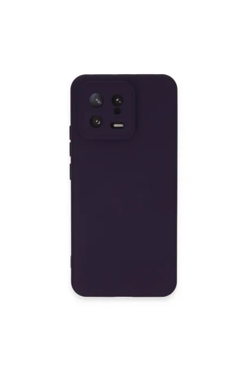 Xiaomi Mi 13 Kılıf Nano İçi Kadife Silikon - Mor