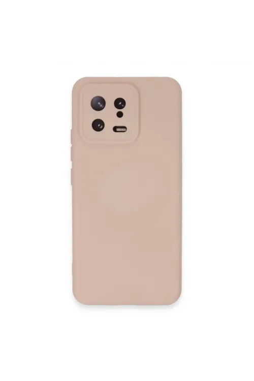 Xiaomi Mi 13 Kılıf Nano İçi Kadife Silikon - Pudra