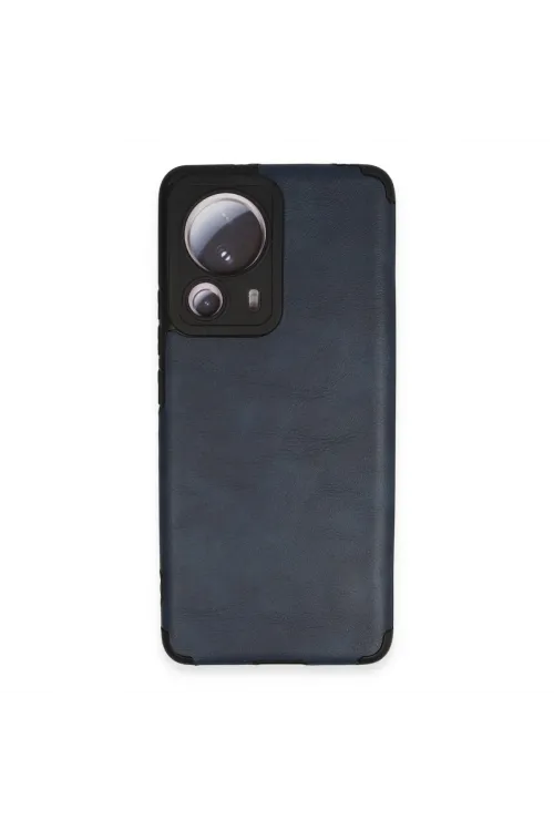 Xiaomi Mi 13 Lite Kılıf Loop Deri Silikon - Lacivert