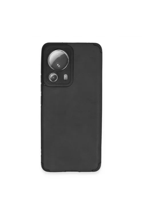 Xiaomi Mi 13 Lite Kılıf Loop Deri Silikon - Siyah