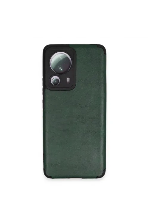 Xiaomi Mi 13 Lite Kılıf Loop Deri Silikon - Yeşil
