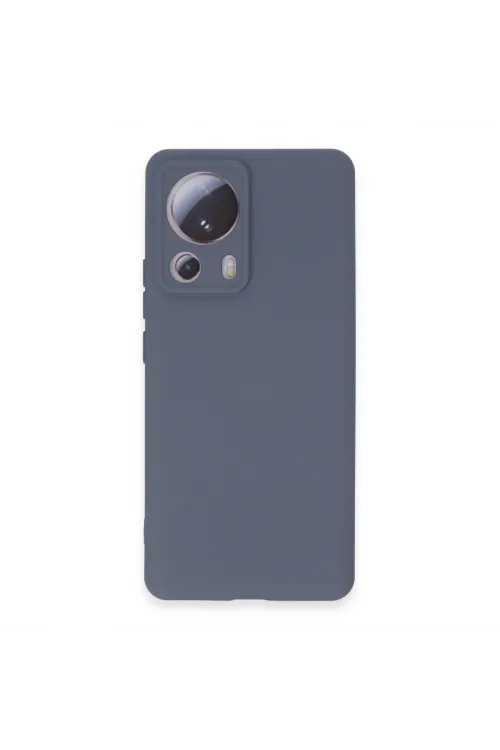 Xiaomi Mi 13 Lite Kılıf Nano İçi Kadife Silikon - Gri