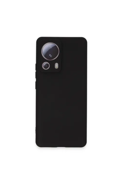 Xiaomi Mi 13 Lite Kılıf Nano İçi Kadife Silikon - Siyah