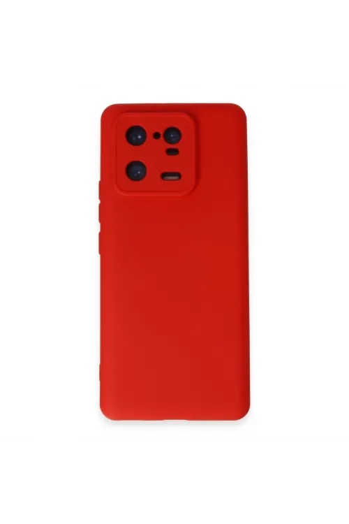 Xiaomi Mi 13 Pro Kılıf Nano İçi Kadife Silikon - Kırmızı