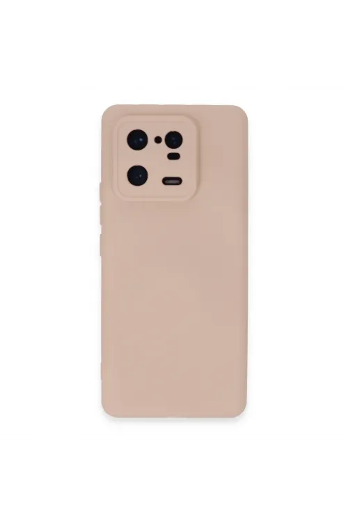 Xiaomi Mi 13 Pro Kılıf Nano İçi Kadife Silikon - Pudra