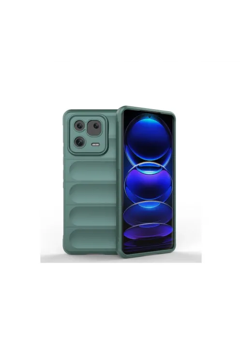 Xiaomi Mi 13 Pro Kılıf Optimum Silikon - Koyu Yeşil