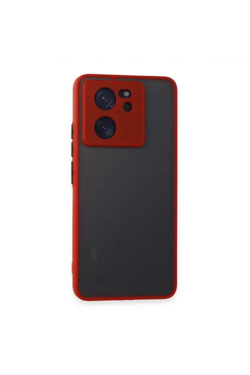Xiaomi Mi 13t Pro Kılıf Montreal Silikon Kapak - Kırmızı