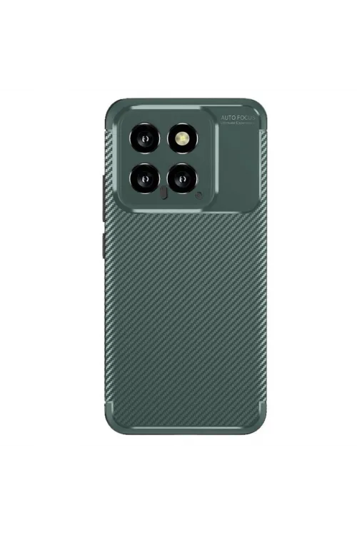 Xiaomi Mi 14t Kılıf Auto Focus Karbon Kapak - Koyu Yeşil