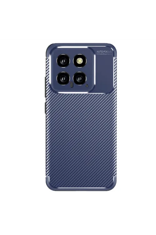 Xiaomi Mi 14t Kılıf Auto Focus Karbon Kapak - Lacivert