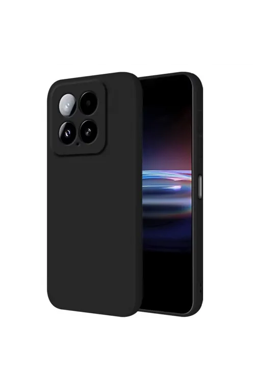 Xiaomi Mi 14t Pro Kılıf Nano İçi Kadife Silikon - Siyah