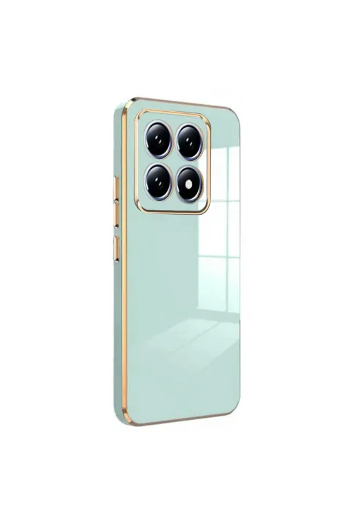 Xiaomi Mi 14t Pro Volet Silikon - Açık Yeşil