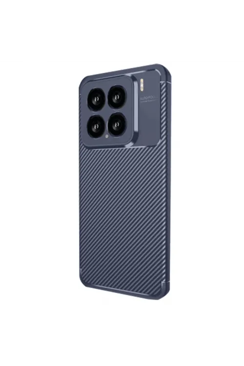 Xiaomi Mi 15 Kılıf Auto Focus Karbon Kapak - Lacivert