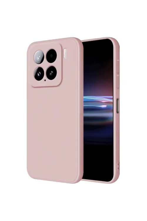 Xiaomi Mi 15 Kılıf Nano İçi Kadife Silikon - Pudra
