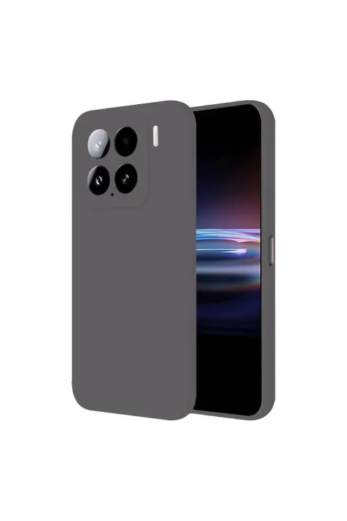 Xiaomi Mi 15 Pro Kılıf Nano İçi Kadife Silikon - Gri