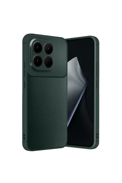 Xiaomi Mi 15t Auto Focus Karbon Kapak - Koyu Yeşil