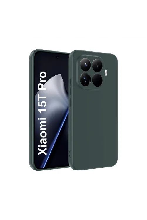 Xiaomi Mi 15t Pro First Silikon - Koyu Yeşil