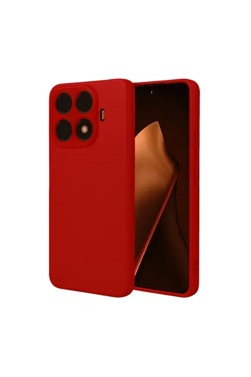 Xiaomi Mi 15t Pro Nano İçi Kadife Silikon - Kırmızı