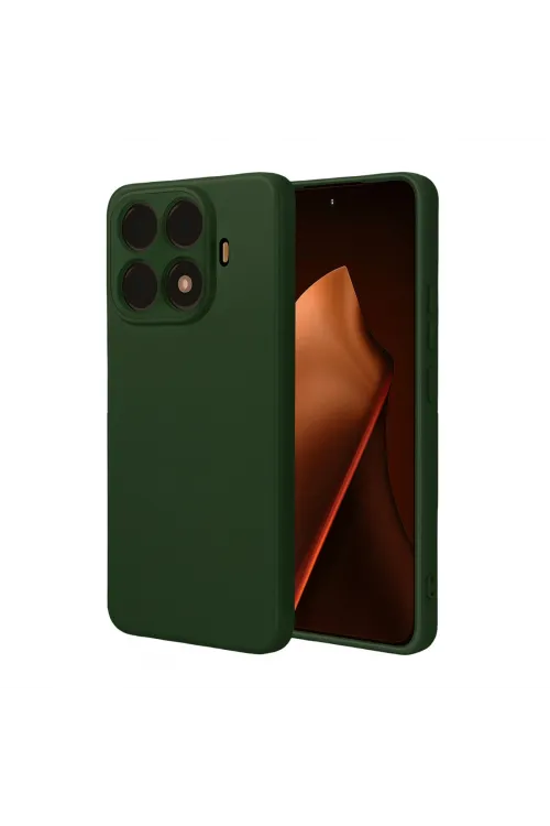 Xiaomi Mi 15t Pro Nano İçi Kadife Silikon - Koyu Yeşil