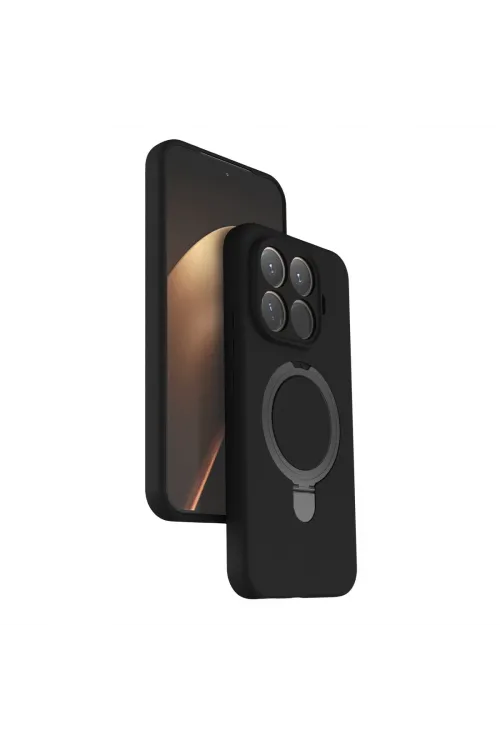 Xiaomi Mi 15t Pro Regal Magsafe Standlı Kapak - Siyah