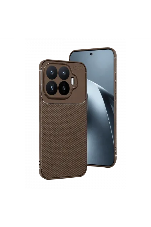 Xiaomi Mi 17t Auto Focus Karbon Kapak - Kahverengi