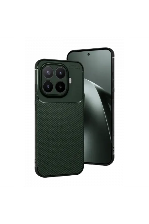 Xiaomi Mi 17t Pro Auto Focus Karbon Kapak - Koyu Yeşil