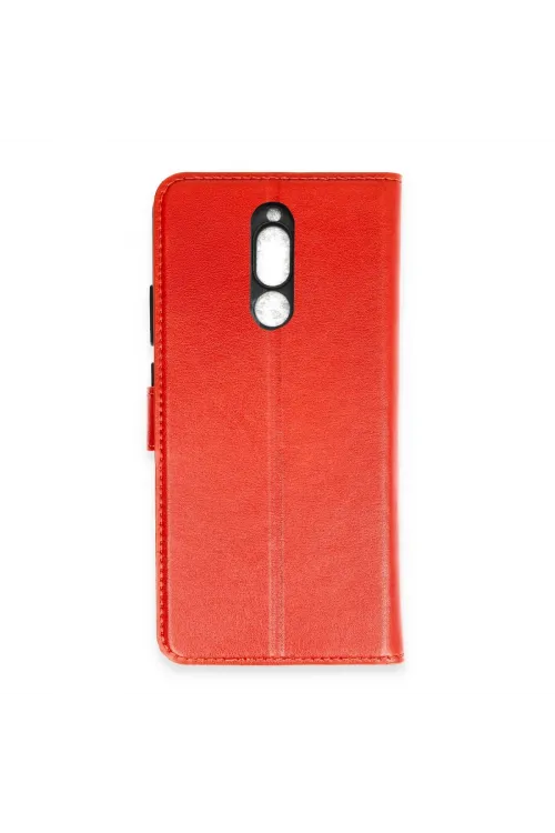 Xiaomi Mi 8 Trend S Plus Kapaklı Kılıf - Kırmızı