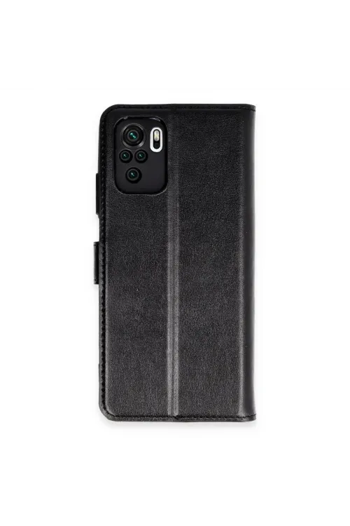 Xiaomi Mi Note 10 Trend S Plus Kapaklı Kılıf - Siyah