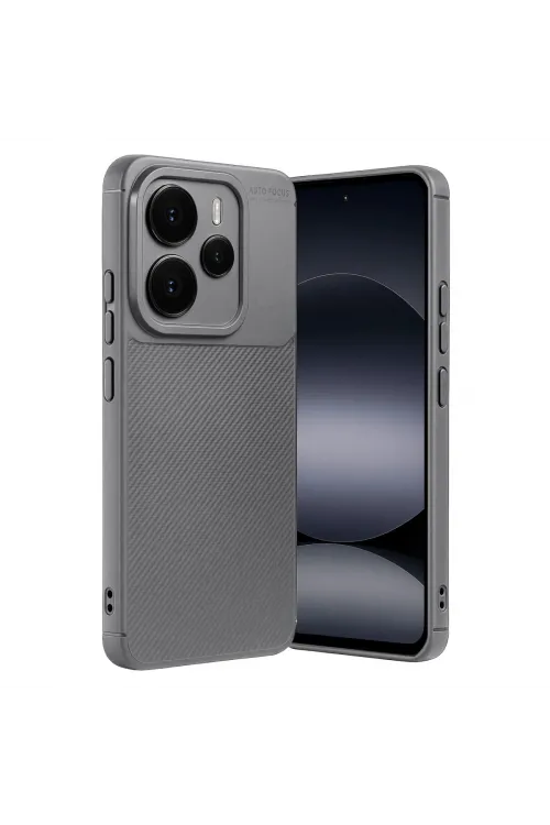 Xiaomi Note 14 5g Auto Focus Karbon Kapak - Gri