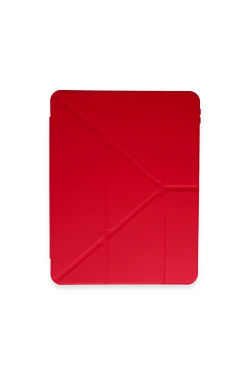 Xiaomi Pad 6 Kılıf Kalemlikli Mars Tablet Kılıfı - Kırmızı