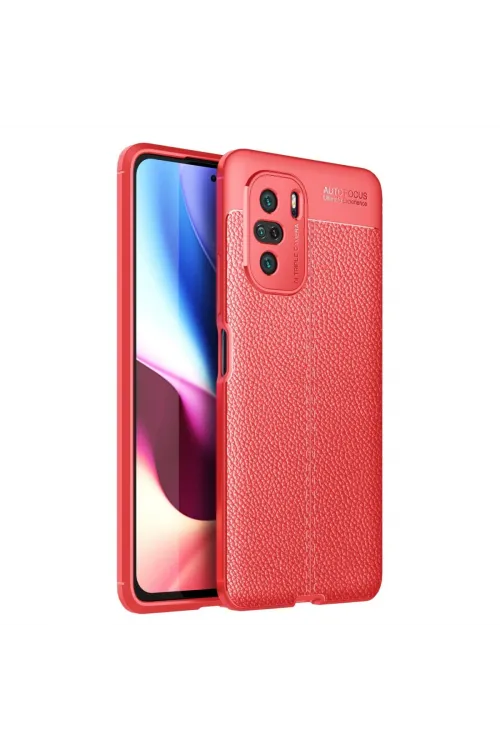 Xiaomi Poco F3 Kılıf Auto Focus Kapak - Kırmızı