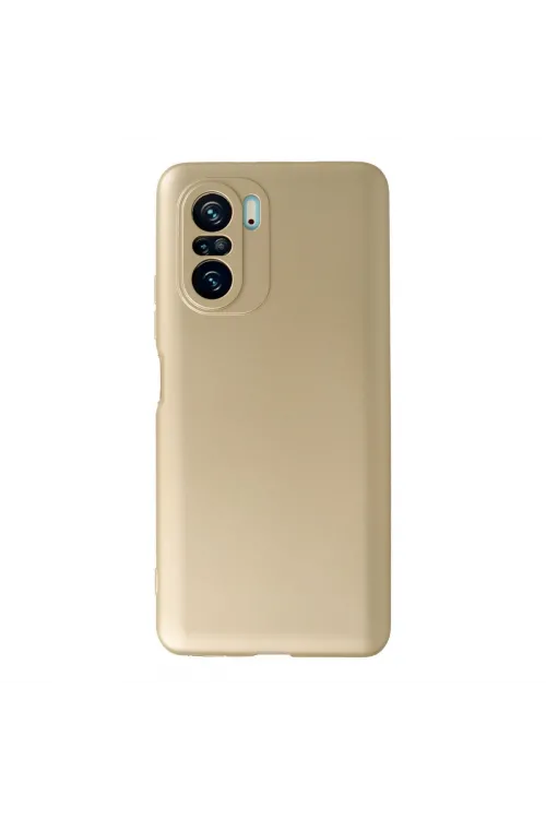 Xiaomi Poco F3 Kılıf First Silikon - Gold