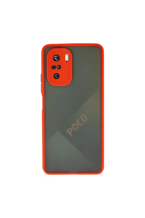 Xiaomi Poco F3 Kılıf Montreal Silikon Kapak - Kırmızı