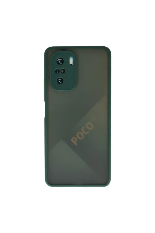 Xiaomi Poco F3 Kılıf Montreal Silikon Kapak - Yeşil