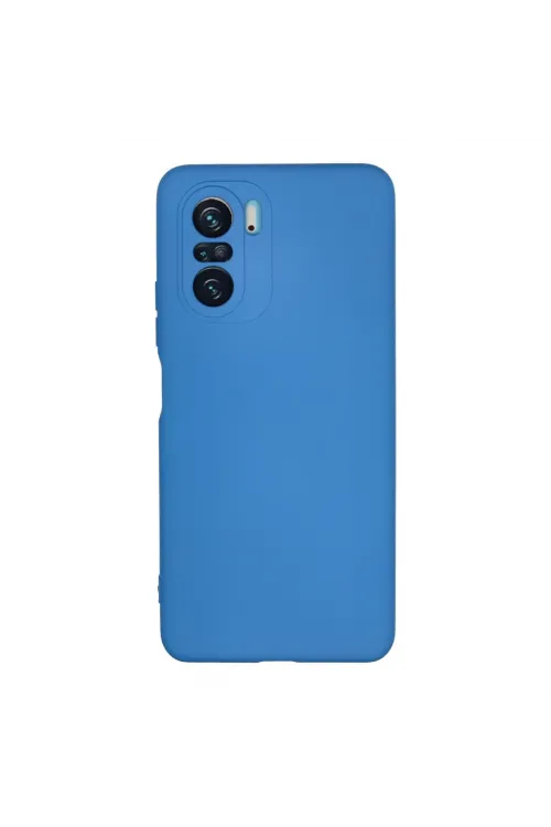 Xiaomi Poco F3 Kılıf Nano İçi Kadife Silikon - Mavi
