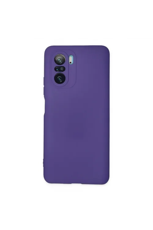 Xiaomi Poco F3 Kılıf Nano İçi Kadife Silikon - Mor