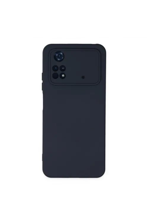 Xiaomi Poco M4 Pro 4g Kılıf Nano İçi Kadife Silikon - Lacivert