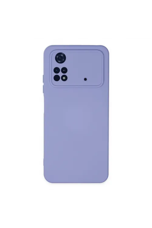 Xiaomi Poco M4 Pro 4g Kılıf Nano İçi Kadife Silikon - Lila