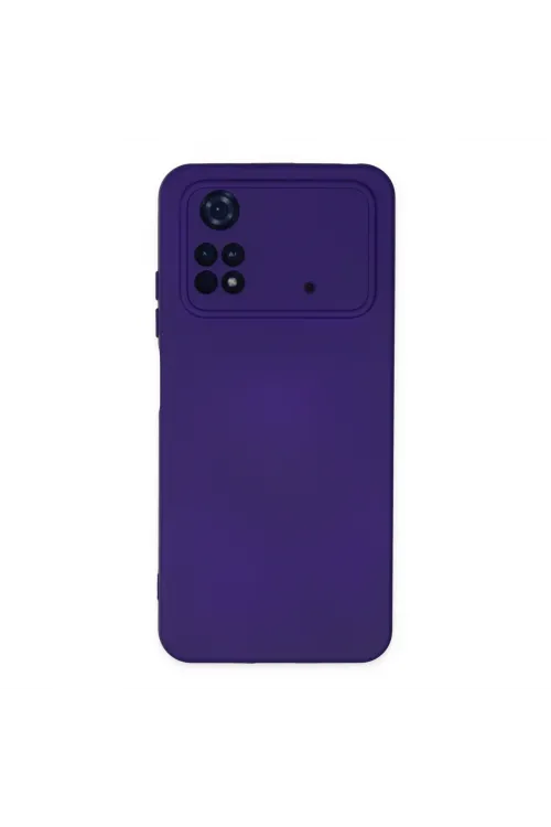 Xiaomi Poco M4 Pro 4g Kılıf Nano İçi Kadife Silikon - Mor