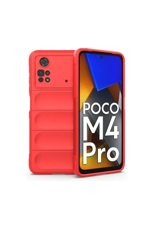 Xiaomi Poco M4 Pro 4g Kılıf Optimum Silikon - Kırmızı